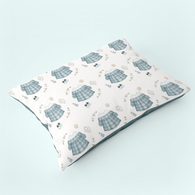 Minimalistisch Boho Baby Clothes Muster Kissenbezug (Minimalist Boho Baby Clothes Pattern Pillow Case)