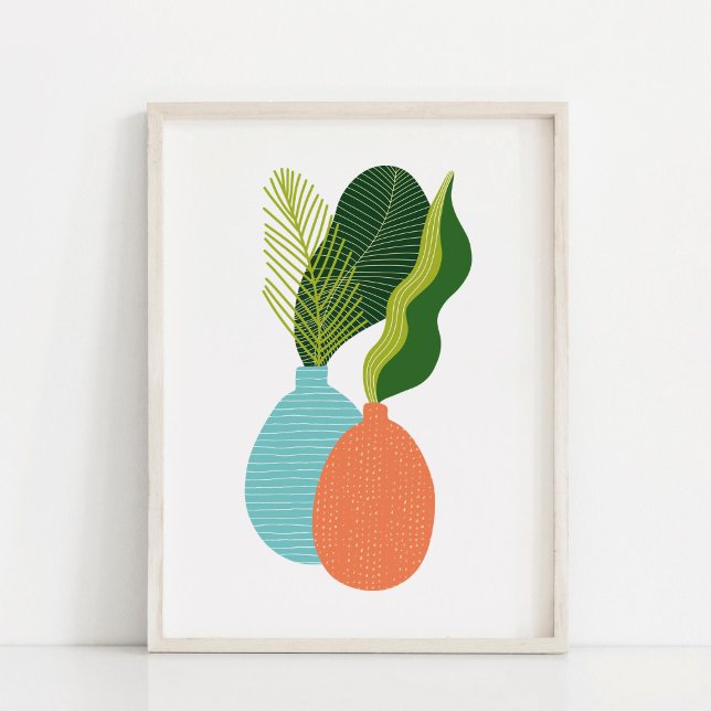 Minimalistisch Boho Botanische Pflanze Kunst Poster (Von Creator hochgeladen)