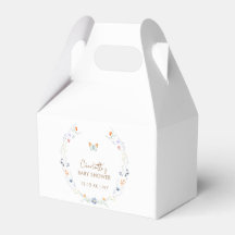 Minimalistisch Boho Butterfly Wildblume Babydusche
