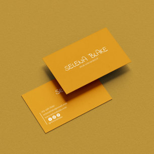 Minimalistisch Boho Gold - Elegant und ästhetisch  Visitenkarte