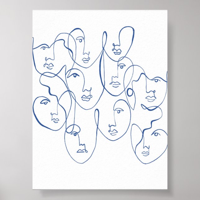 Minimalistisch Boho Moderne Kunst, Dichtung Poster (Vorne)