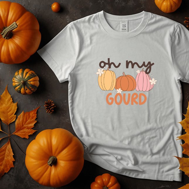 Minimalistisch Boho Oh My Gourd T - Shirt (Funny fall t-shirt)