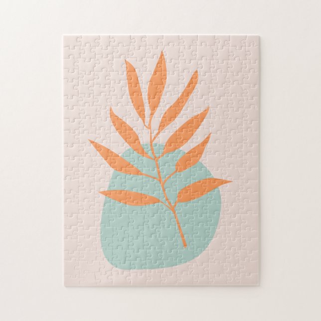 Minimalistisch Boho Pastel Floral Abstrakt Art (Vertikal)