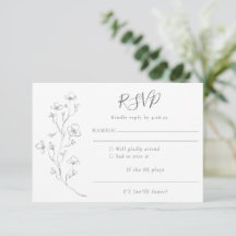 Minimalistisch Boho Schwarz-weiße Blumenhochzeit