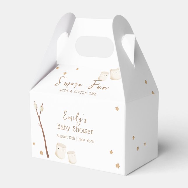 Minimalistisch Boho S'more Fun Stars Kinderdusche Geschenkschachtel (Vorderseite)