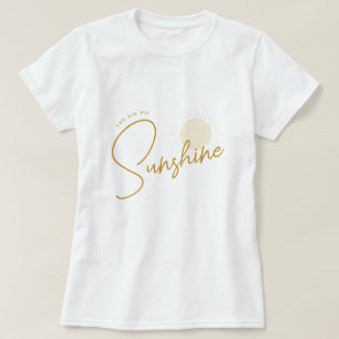 Minimalistisch Boho Sunshine Baby Dusche Mama T -  T-Shirt