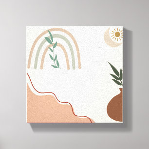 Minimalistisch Boho Wall Art Neutrale Ästhetik C Leinwanddruck