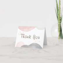 Minimalistisch Boho Watercolor Abstrakt Babydusche