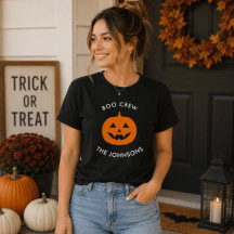 Minimalistisch Boo Crew Pumpkin - Personalisiert