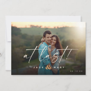 Minimalistisch Botanisch Save the Date mit Foto