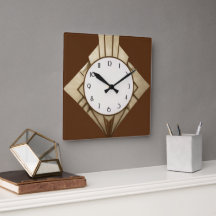 Minimalistisch-braune Art-Deco-Geometrie