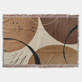 Minimalistisch Brown Abstrakt Decke
