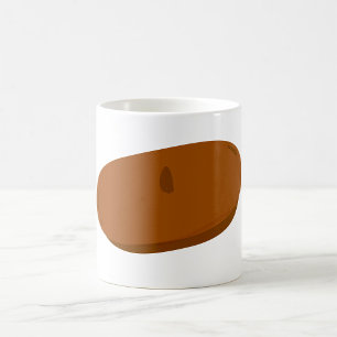 Minimalistisch Brown Beret French Hat Kaffeetasse