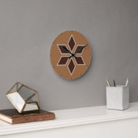 Minimalistisch Brown Rhombus Tile Blossom