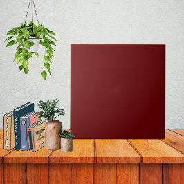 Minimalistisch Burgund Wein Schlichte Weihnachtsfa Fliese