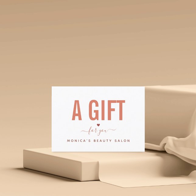 Minimalistisch Burnt Orange Beauty Salon Wellness- (Von Creator hochgeladen)