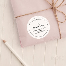 Minimalistisch Business Vielen Dank, Sticker