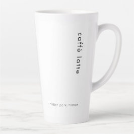 Minimalistisch Caffè Latte Latte Tasse