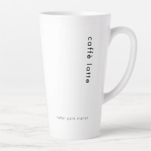 Minimalistisch Caffè Latte Latte Tasse