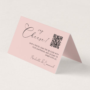 Minimalistisch Capture the Liebe QR code Folgekart