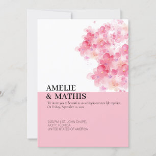 Minimalistisch Cherry Blossom Einladung zur Hochze