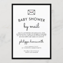 Minimalistisch Chic Baby Shooter per Mail