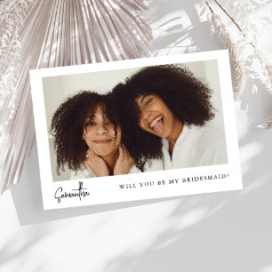 Minimalistisch Chic Black Foto Bridesmaid Vorschla