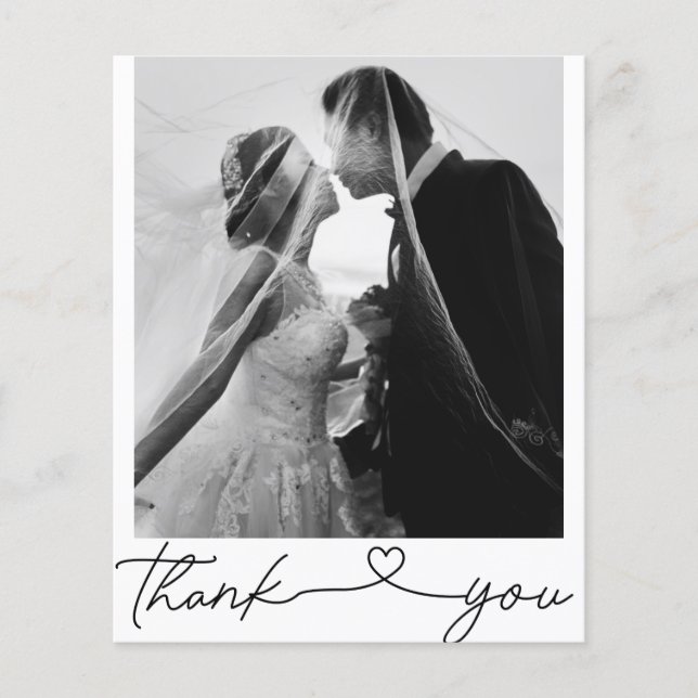 Minimalistisch Chic Budget Foto Hochzeit Vielen Da (Vorderseite)