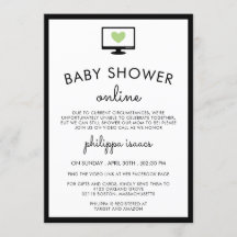 Minimalistisch-Chic-Green-Virtual-Baby-Dusche