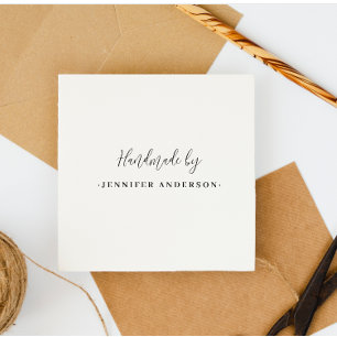Minimalistisch Chic Handmade Individuelle Name Sti Permastempel