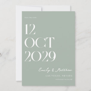 Minimalistisch-Chic-Hochzeit Save The Date
