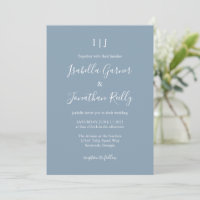 Minimalistisch Classic Dusty Blue Wedding