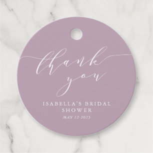 Minimalistisch Classic Lilac Brautparty Vielen Dan Geschenkanhänger