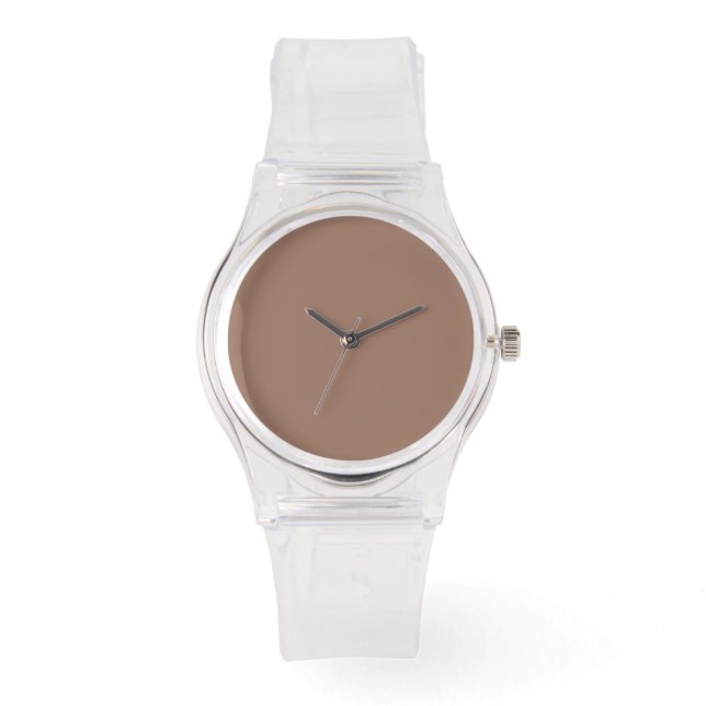 Minimalistisch Clear Watch - Durchwahl Armbanduhr (Vorderseite)