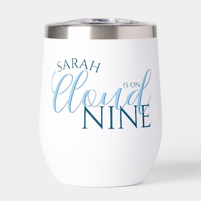 Minimalistisch Cloud 9 Brautparty (Vorderseite)
