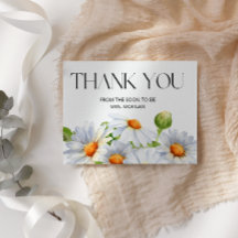 Minimalistisch Daisy Brautparty Vielen Dank