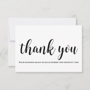 Minimalistisch Dankeschön Sympathy Card Dankeskarte