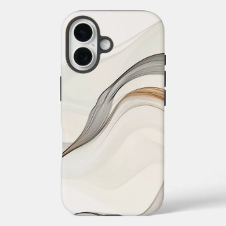 Minimalistisch | Delikate Leaf & Branch Sketch iPhone 16 Hülle