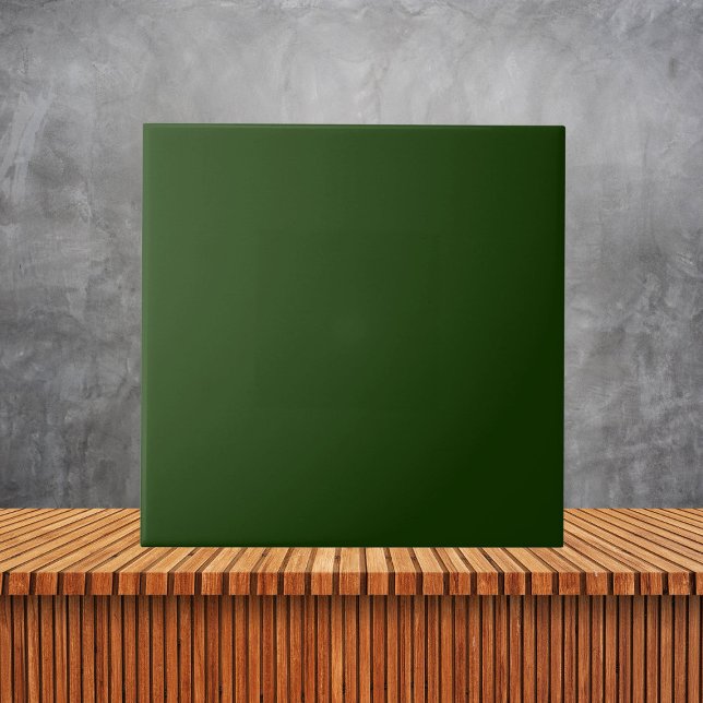 Minimalistisch dunkelgrüne Schlichte Farbe #143601 Fliese (Von Creator hochgeladen)