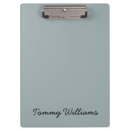 Minimalistisch Dusty Blue Beruflich Simple Klemmbrett