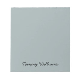 Minimalistisch Dusty Blue Beruflich Simple Notizblock