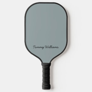 Minimalistisch Dusty Blue Beruflich Simple Pickleball Schläger