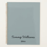 Minimalistisch Dusty Blue Beruflich Simple Planer<br><div class="desc">Diese einfachen, minimalistischen können personalisiert sein, einen Namen oder einen beliebigen Text Ihrer Wahl einzufügen. Wenn Sie keinen Text gewollt haben und nur ein Leerzeichen bevorzugen, können Sie den Text einfach löschen.</div>