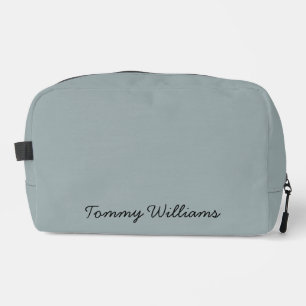 Minimalistisch Dusty Blue Beruflich Simple Waschbeutel