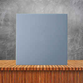 Minimalistisch Dusty Blue Schlicht Solid Color Fliese