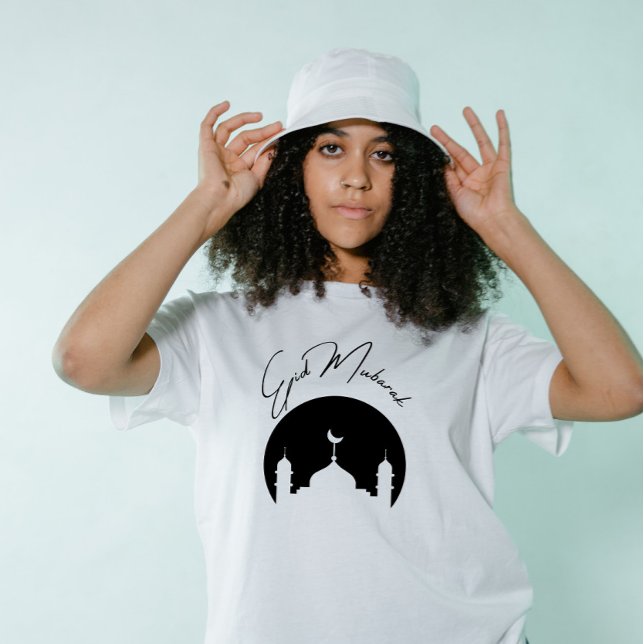 Minimalistisch Eid Mubarak Modern Tri-Blend Shirt (Von Creator hochgeladen)