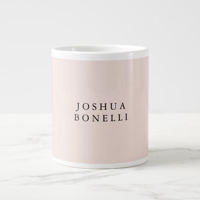 Minimalistisch einfach Beruflich bemerkbar Jumbo-Tasse (Vorderseite)
