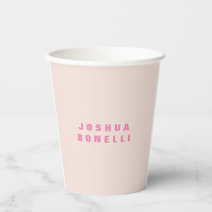 Minimalistisch einfach Beruflich bemerkbar Pappbecher