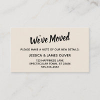 Minimalistisch einfach haben wir die Cream Card ve