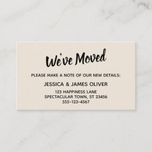 Minimalistisch einfach haben wir die Cream Card ve Visitenkarte